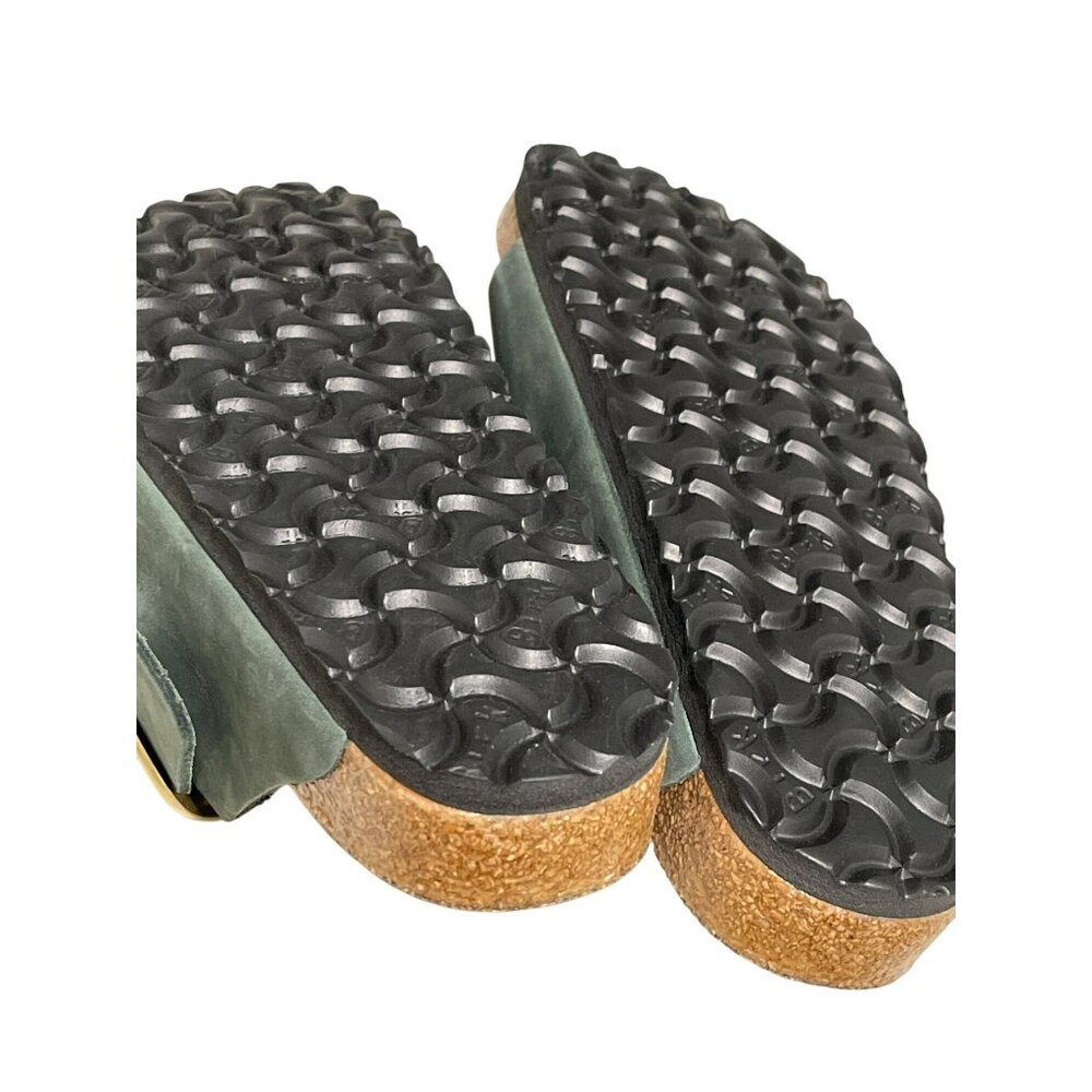 Birkenstock Arizona Big Buckle Sandals 37 6 Green NEW - Picture 6 of 7